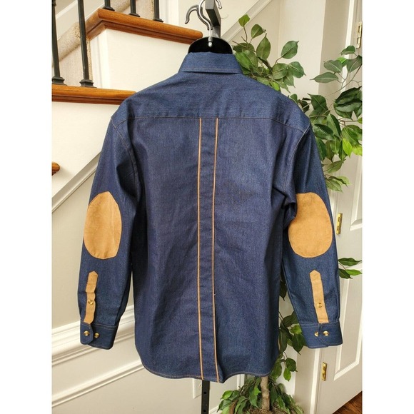 Giorgio Inserti Men Blue Cotton Collared Long Sleeve Casual Buttons Down Shirt M - Picture 5 of 11